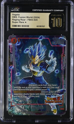 2024 Dragon Ball Super Fusion World Dokkan Battle Vegeta #20 CGC PRISTINE