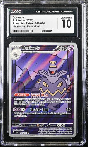 2024 Pokemon Shrouded Fable Dusknoir #70 CGC 10