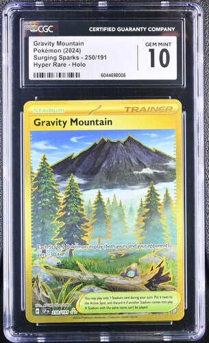 2024 Pokemon Gravity Mountain #250 Surging Sparks CGC 10