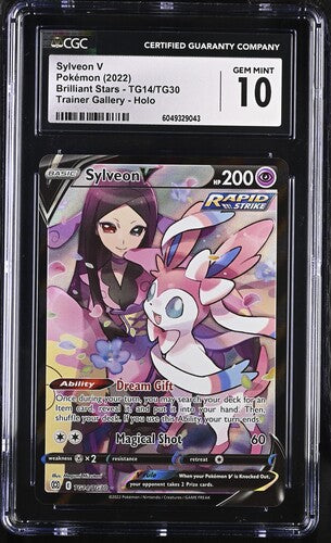 2022 Pokemon Brilliant Stars Sylveon V #TG14 CGC 10