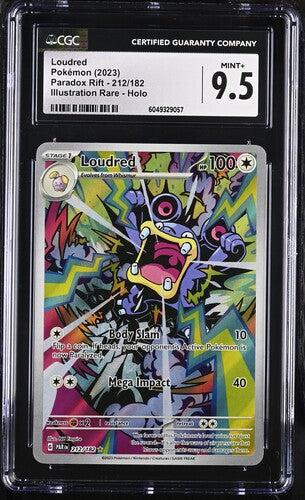2023 Pokemon Paradox Rift Loudred #212 CGC 9.5