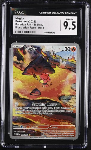 2023 Pokemon Paradox Rift Magby #186 CGC 9.5