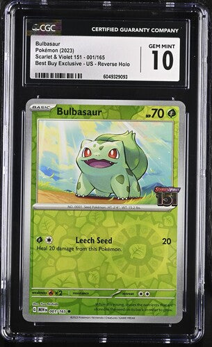 2023 Pokemon 151 Best Buy Exclusive Bulbasaur #1 CGC 10