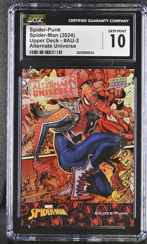 2024 Upper Deck Spider-Man Alternate Universe Spider-Punk #AU-3 CGC 10