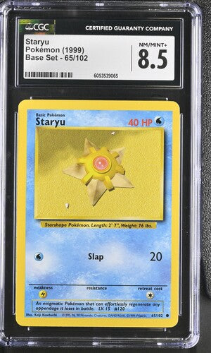 1999 Pokemon Base Set Staryu #65 CGC 8.5