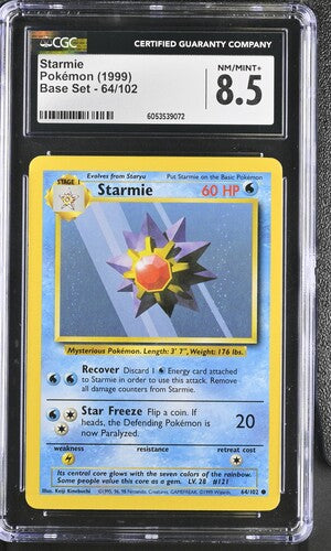 1999 Pokemon Base Set Starmie #64 CGC 8.5