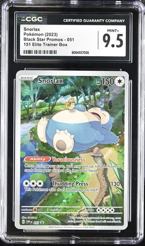 2023 Pokemon 151 ETB Snorlax #051 CGC 9.5