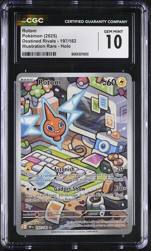 2025 Pokemon Destined Rivals Rotom #197 CGC 10