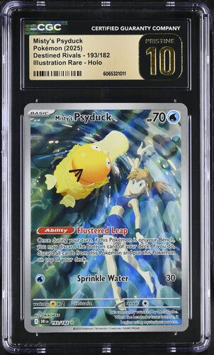 2025 Pokemon Destined Rivals Misty's Psyduck #193 CGC 10 PRISTINE