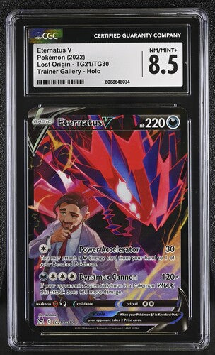 2022 Pokemon Lost Origin Eternatus V #TG21 CGC 8.5