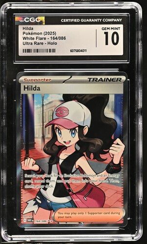 2025 Pokemon White Flare Hilda #164 CGC 10