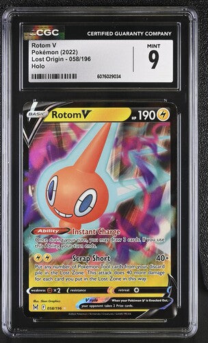 2022 Pokemon Lost Origin Rotom V #58 CGC 9