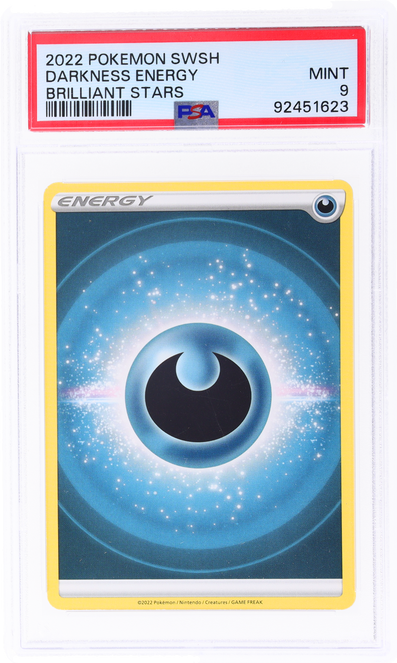 2022 Pokemon Sword and Shield Brilliant Stars Trainers Gallery Darkness Energy PSA 9