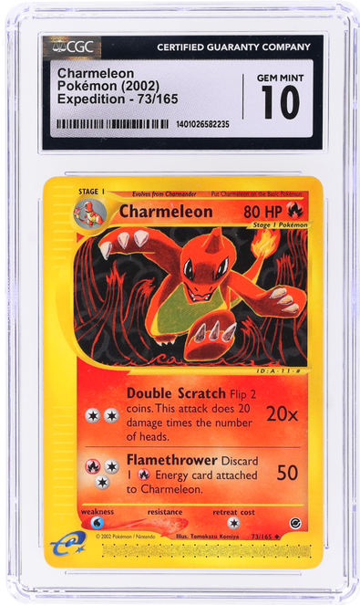 2002 Pokemon Expedition Charmeleon #73 CGC 10