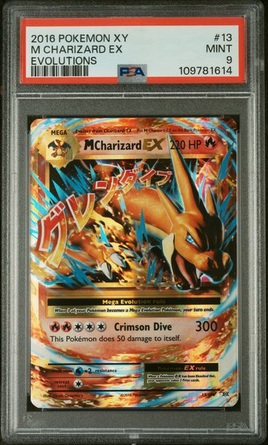 2016 Pokemon XY Evolutions M Charizard Ex #13 PSA 9