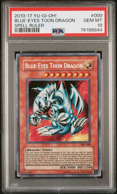 2010 Yu-Gi-Oh! Spell Ruler Reprint Blue Eyes Toon Dragon PSA 10