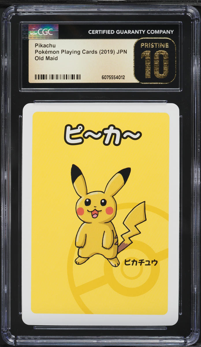 2019 Pokemon Japanese Playing Cards Old Maid Pikachu CGC 10 PRISTINE
