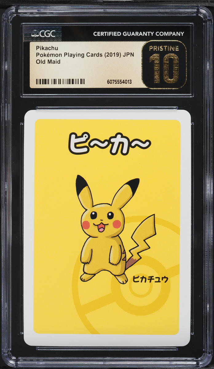 2019 Pokemon Japanese Playing Cards Old Maid Pikachu CGC 10 PRISTINE