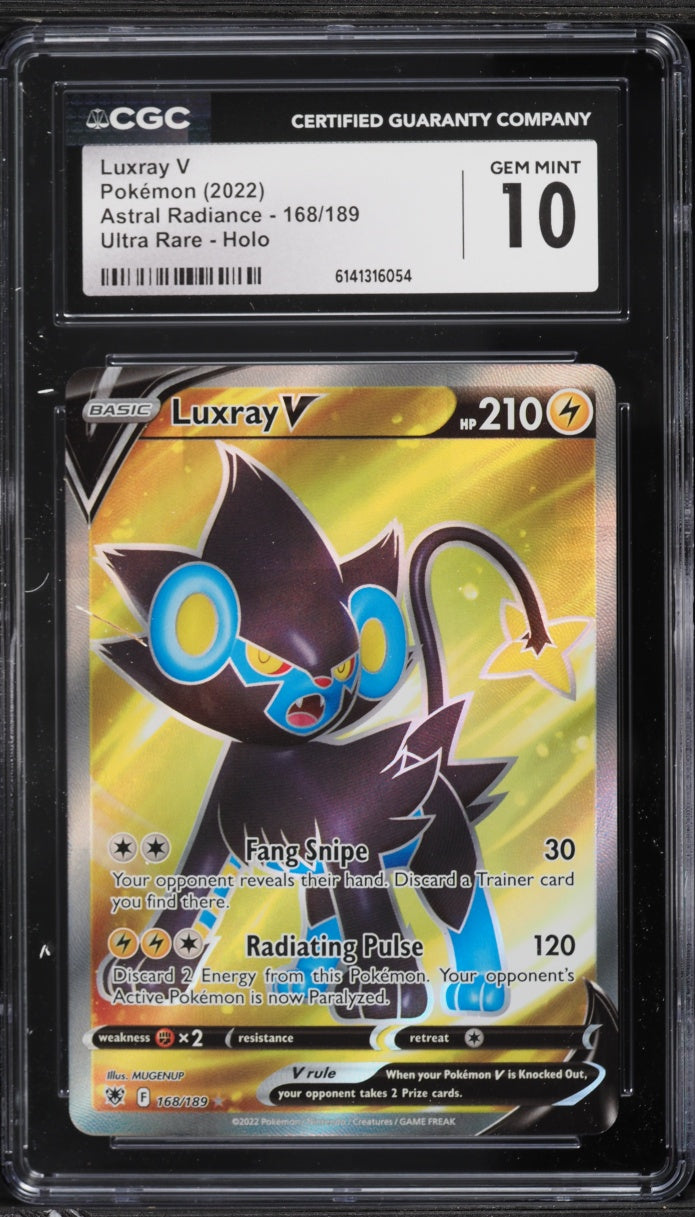 2022 Pokemon Astral Radiance Luxray V #168 CGC 10