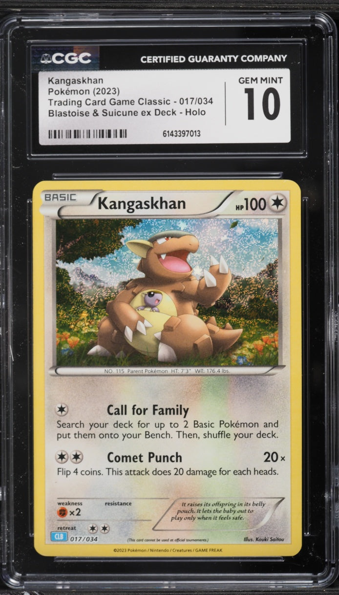 2023 Pokemon TCG Classic Collection Holo Kangaskhan CGC 10
