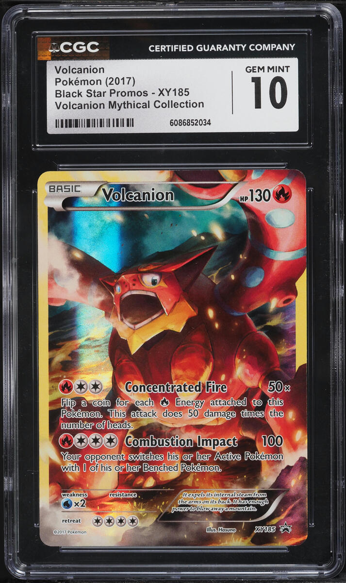 2017 Pokemon Mythical Collection Volcanion #XY185 CGC 10