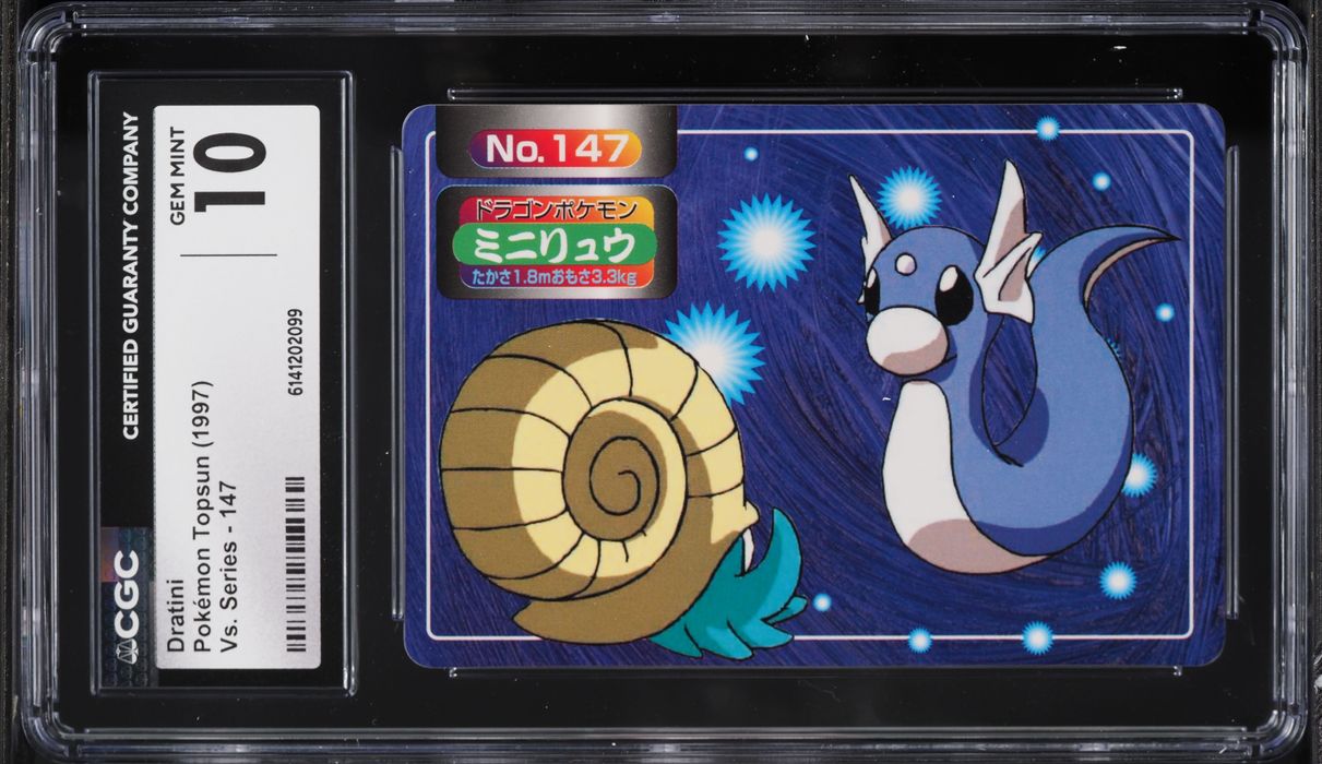 1997 Pokemon Topsun Vs. Series Dratini #147 CGC 10