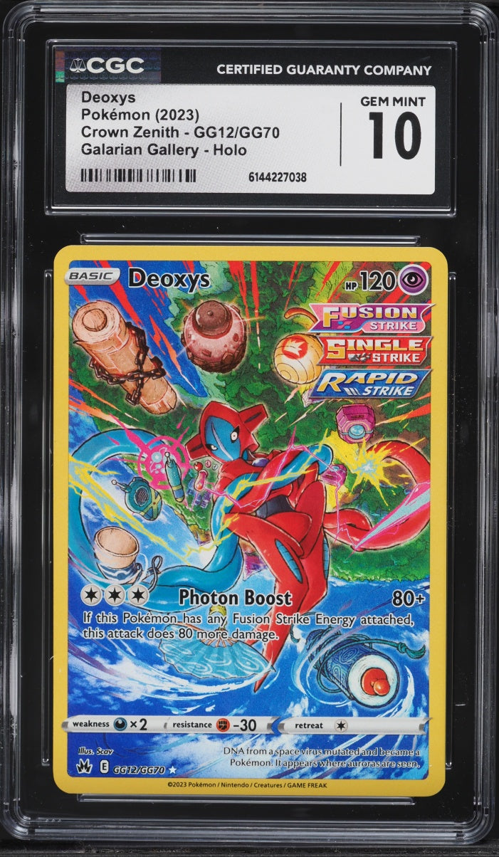 2023 Pokemon Crown Zenith Alt Art Deoxys #GG12 CGC 10