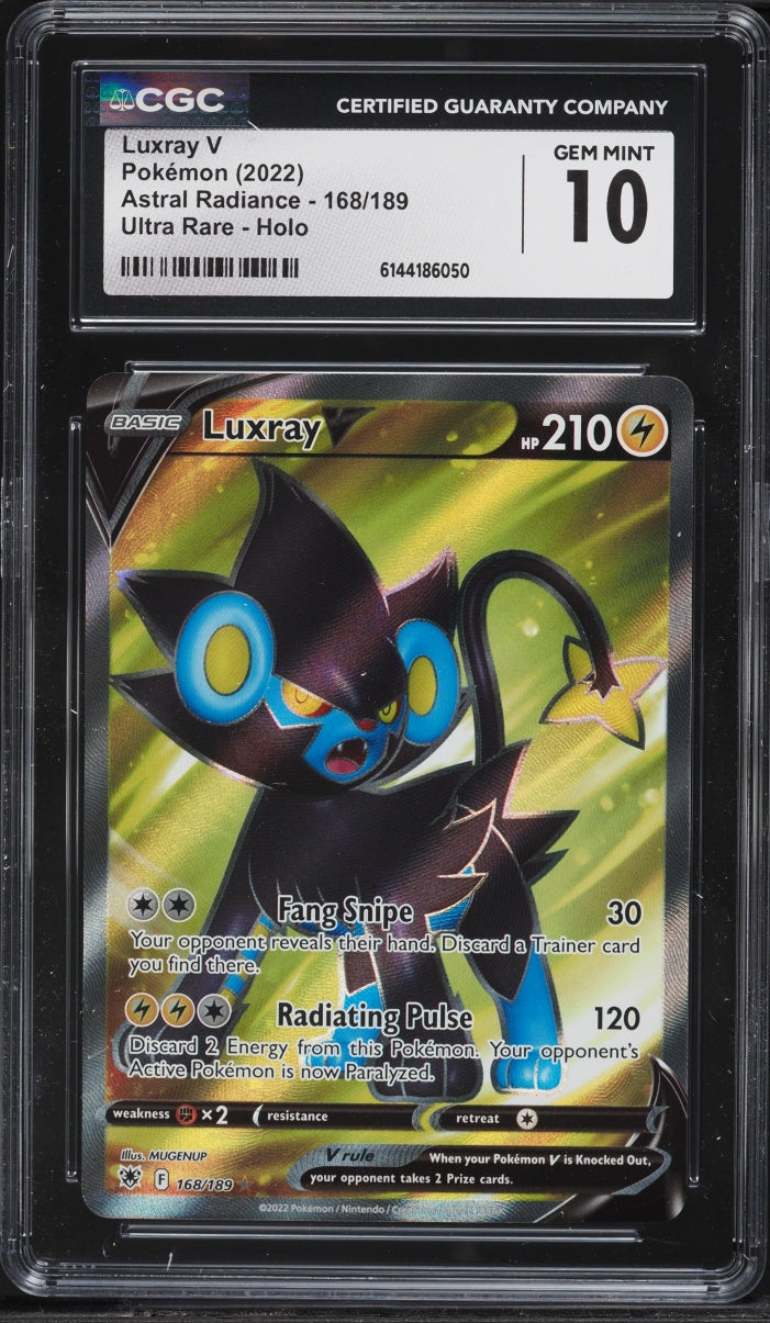 2022 Pokemon Astral Radiance Luxray V #168 CGC 10