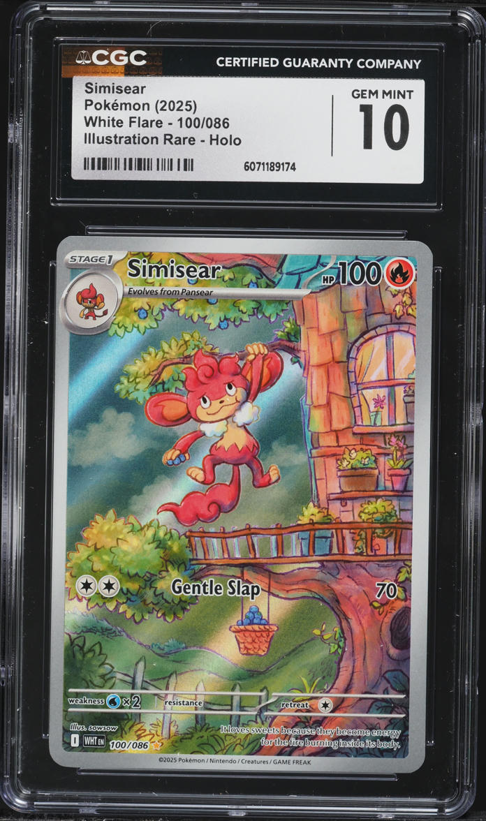 2025 Pokemon White Flare IR Simisear #100 CGC 10