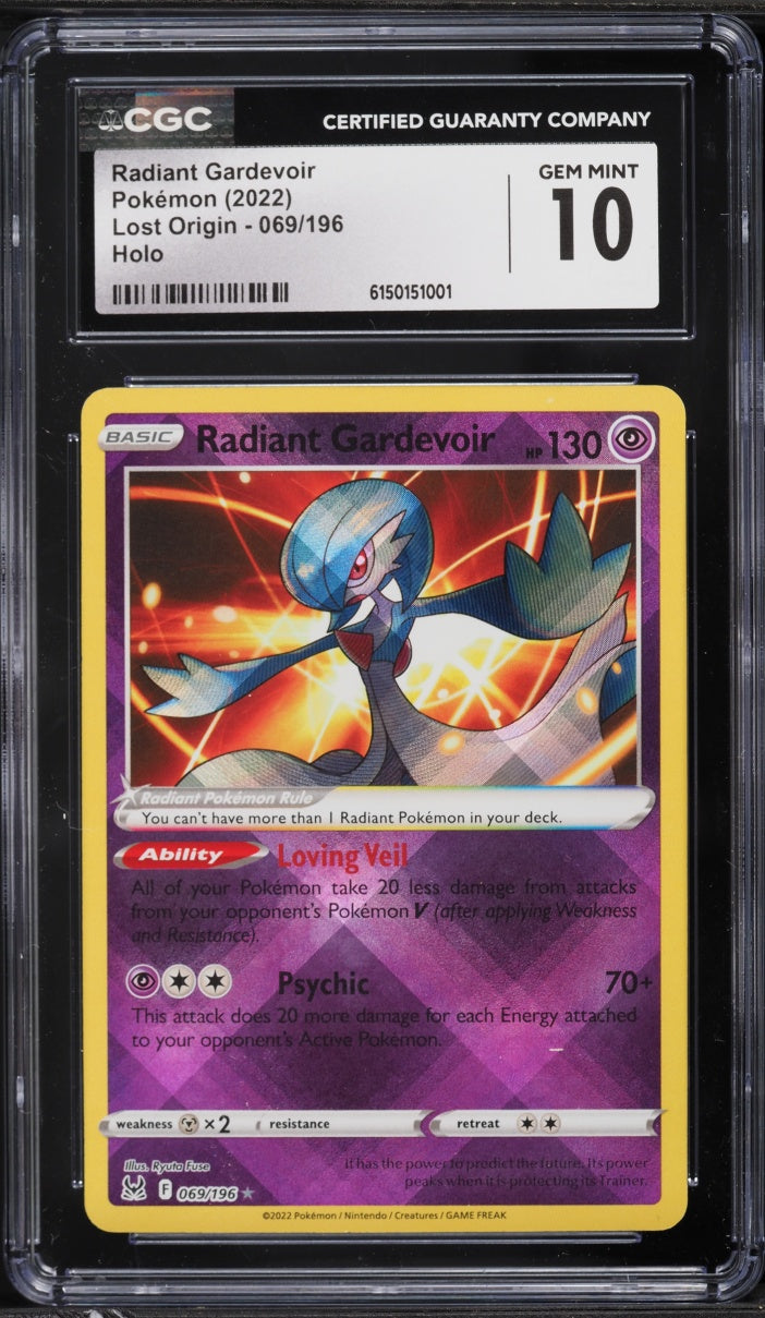 2022 Pokemon Lost Origin Radiant Gardevoir #069 CGC 10