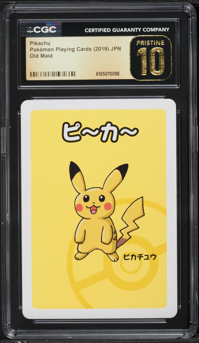 2019 Pokemon Japanese Playing Cards Old Maid Pikachu CGC 10 PRISTINE