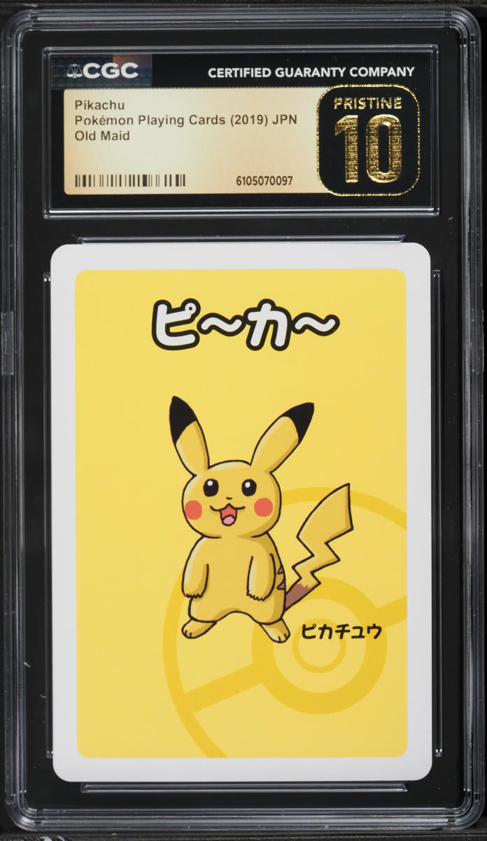 2019 Pokemon Japanese Playing Cards Old Maid Pikachu CGC 10 PRISTINE