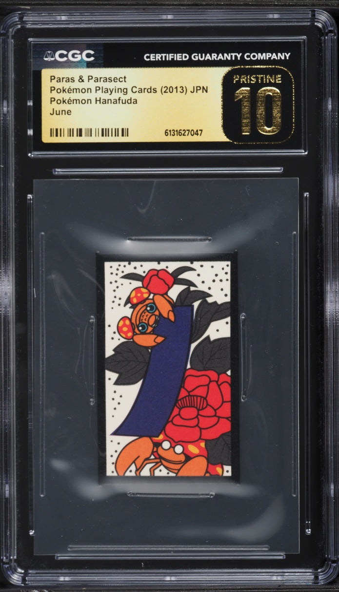 2013 Pokemon Japanese Hanafuda June Paras Parasect CGC 10 PRISTINE