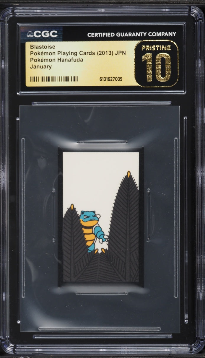 2013 Pokemon Japanese Hanafuda January Blastoise CGC 10 PRISTINE