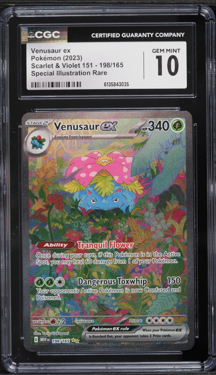 2023 Pokemon 151 SAR Venusaur ex #198 CGC 10