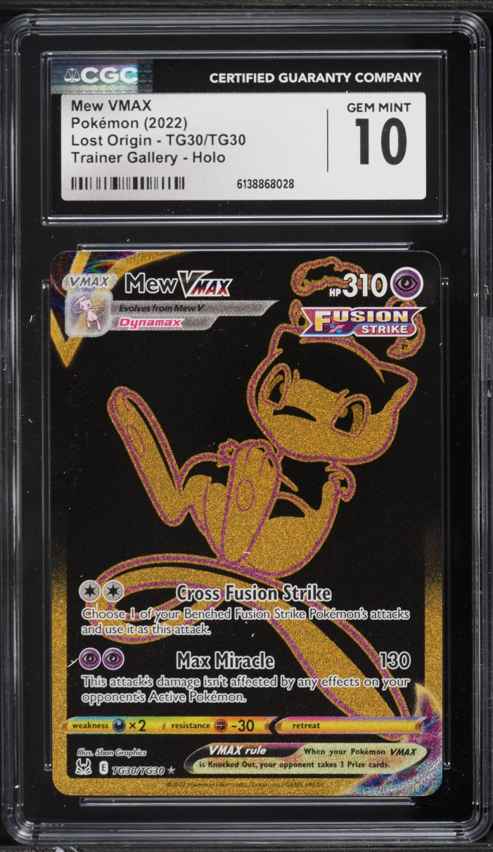 2022 Pokemon Lost Origin Mew VMAX #TG30 CGC 10