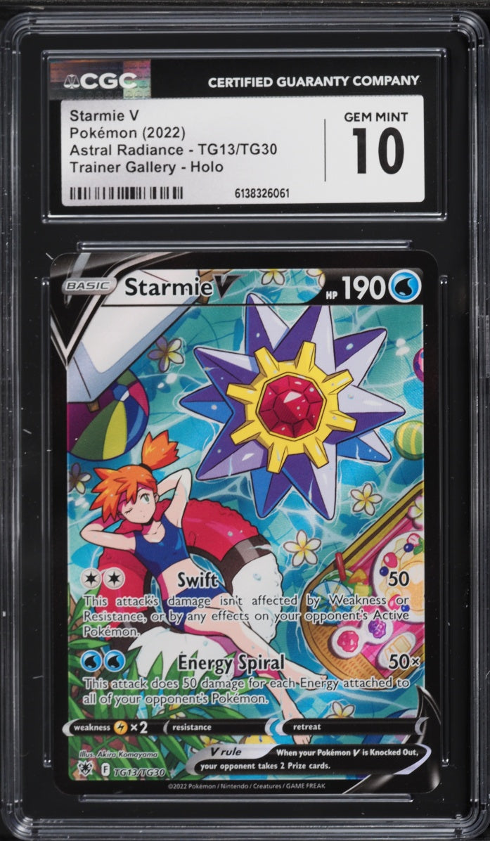 2022 Pokemon Astral Radiance Starmie V #TG13 CGC 10