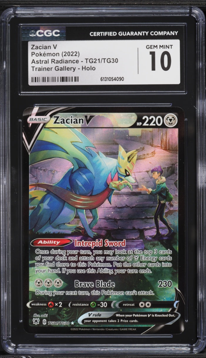 2022 Pokemon Astral Radiance Trainer Gallery Zacian V #TG21 CGC 10