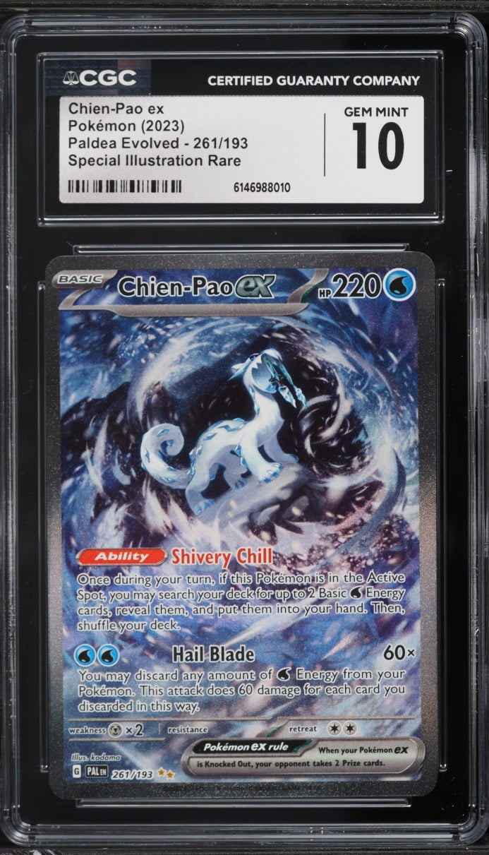 2023 Pokemon Paldea Evolved SIR Chien-Pao ex #261 CGC 10