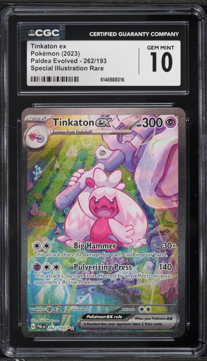 2023 Pokemon Paldea Evolved SIR Tinkaton EX #262 CGC 10