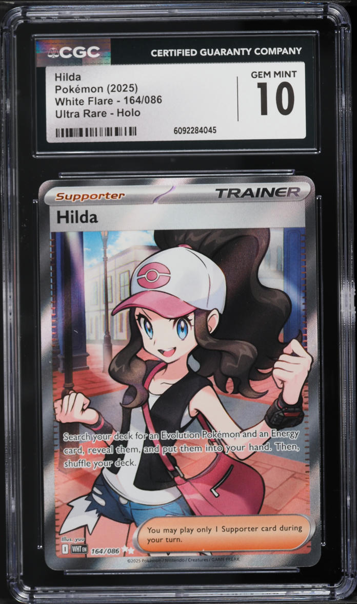 2025 Pokemon White Flare Full Art Hilda #164 CGC 10