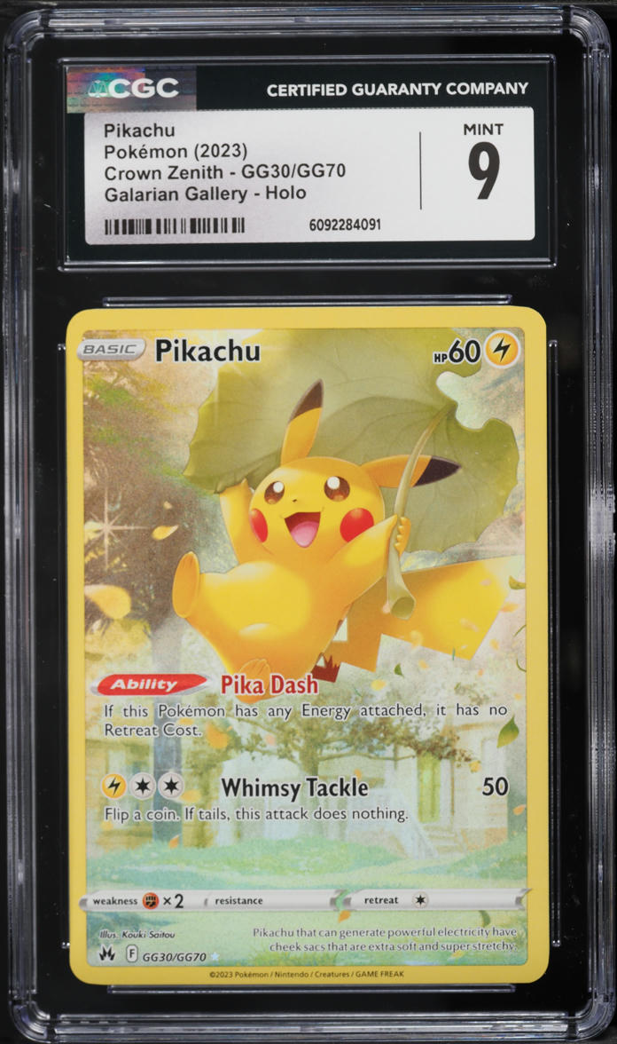 2023 Pokemon Crown Zenith Pikachu #GG30 CGC 9