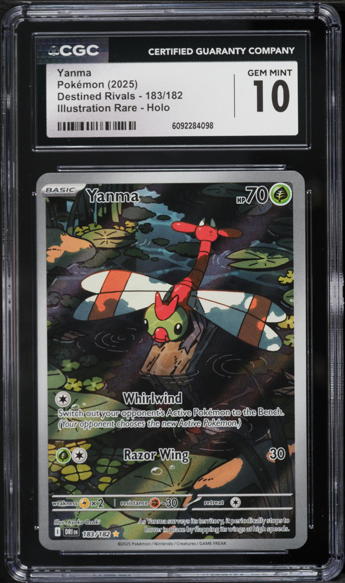 2025 Pokemon Destined Rivals IR Yanma #183 CGC 10