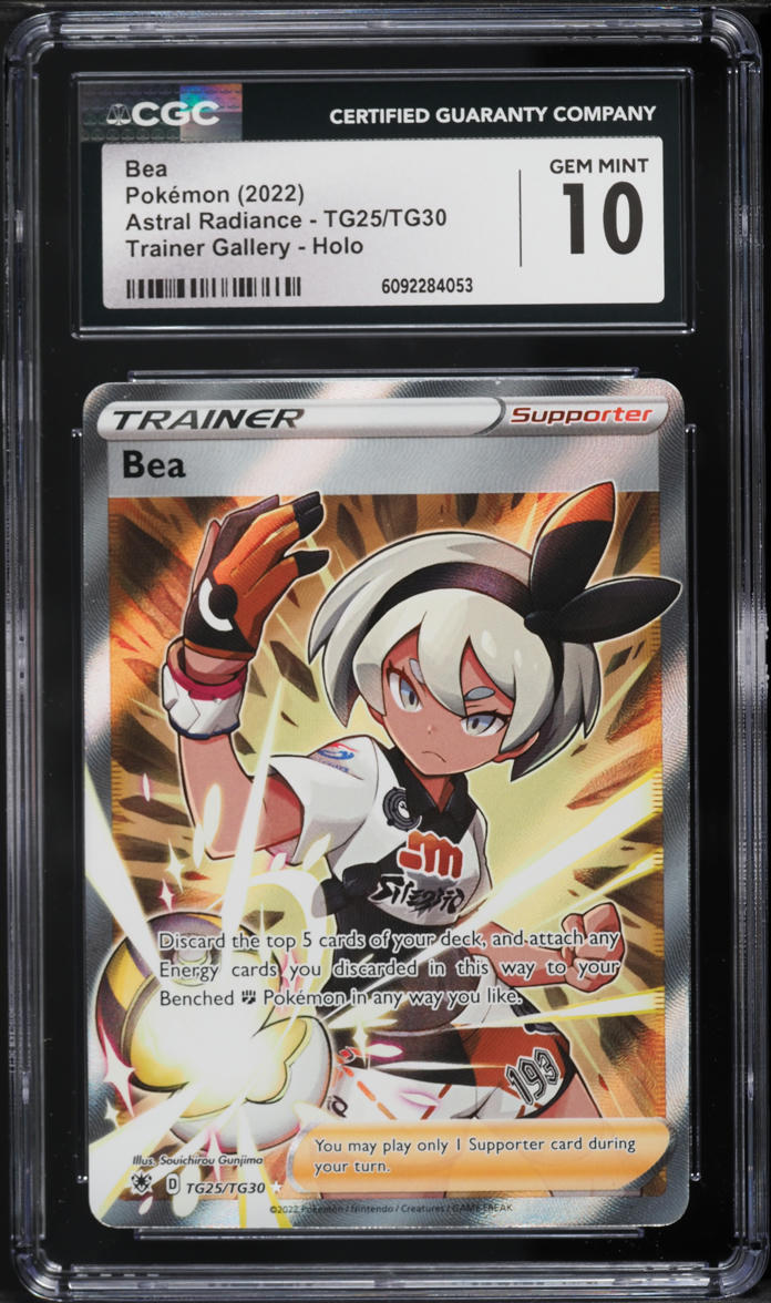 2022 Pokemon Astral Radiance Full Art Bea #TG25 CGC 10