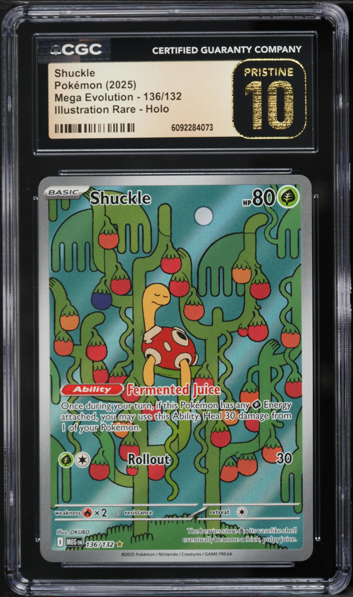 2025 Pokemon Mega Evolution IR Shuckle #136 CGC 10 PRISTINE