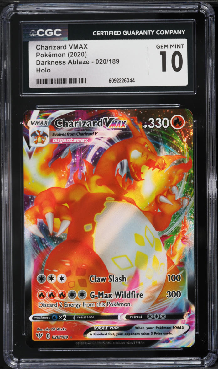 2020 Pokemon Darkness Ablaze Full Art Charizard VMAX #20 CGC 10
