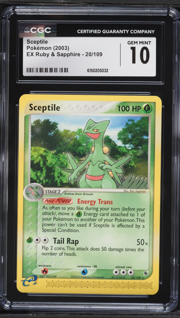 2003 Pokemon Ruby & Sapphire Sceptile #20 CGC 10