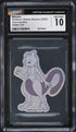 2025 Pokemon Mobile Stickers Gourmandise Glitter Foil Mewtwo CGC 10 GEM MINT