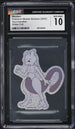 2025 Pokemon Mobile Stickers Gourmandise Glitter Foil Mewtwo CGC 10 GEM MINT