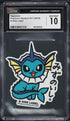 2019 Pokemon Japanese Stickers Part 7 B-Side Label Vaporeon CGC 10 GEM MINT